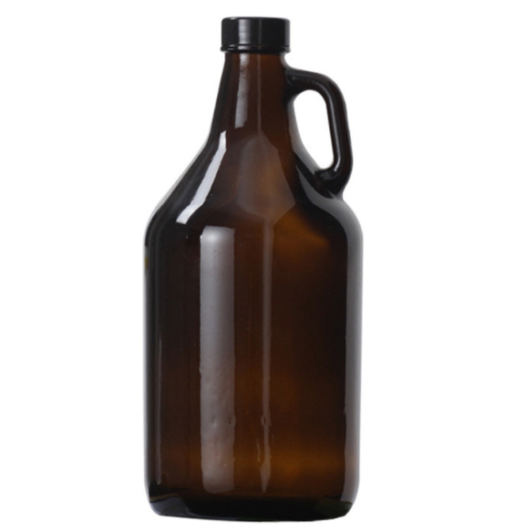 China producer wholesale 2L amber glass growler for kombucha